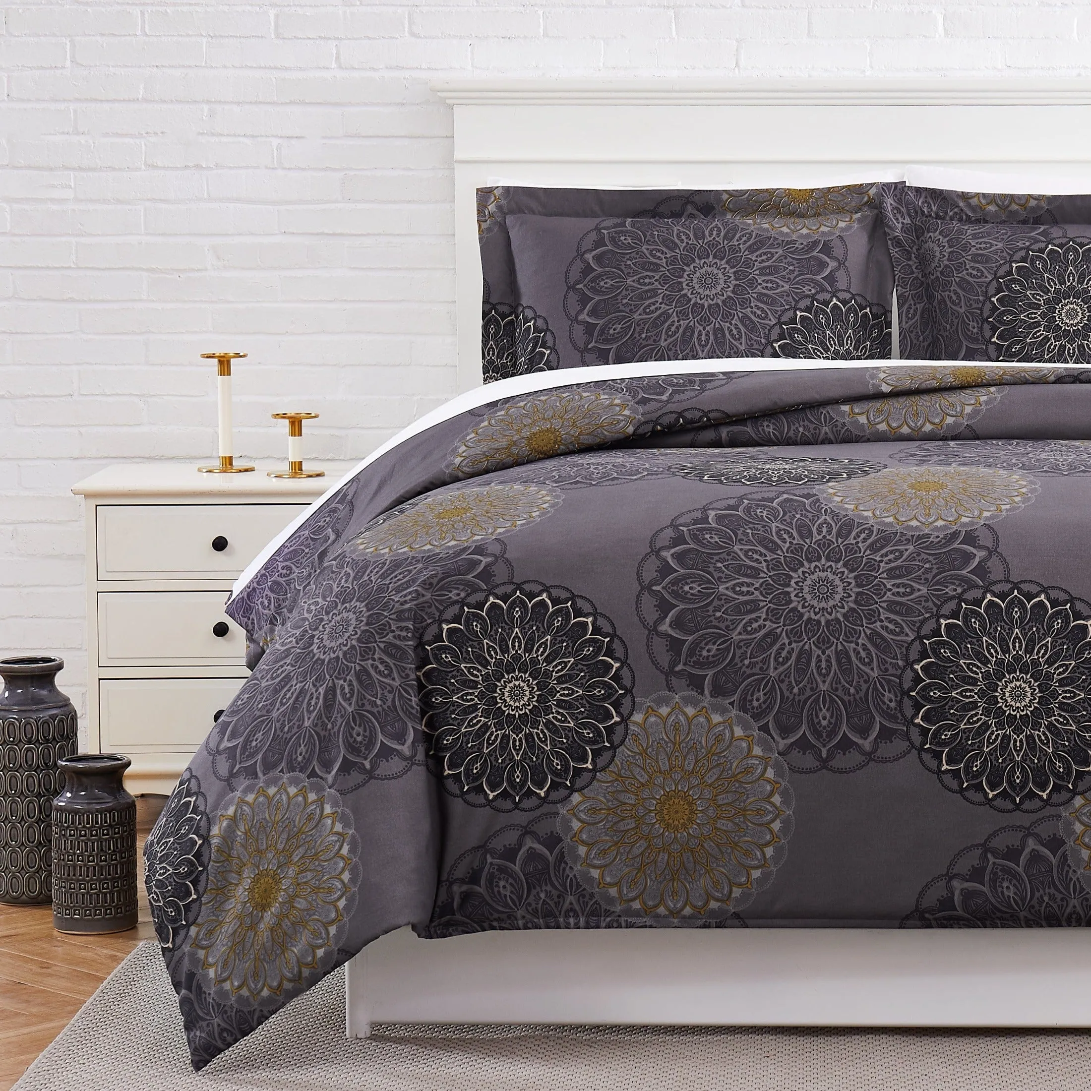 Midnight Floral Duvet Cover Set