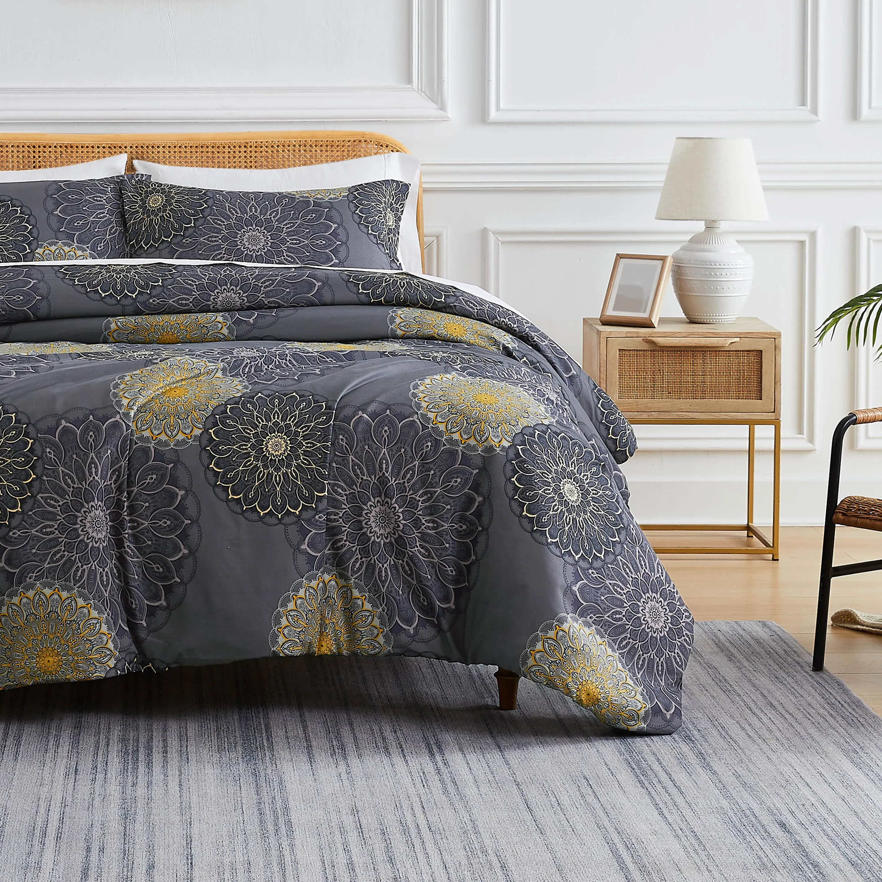 Midnight Floral Duvet Cover Set