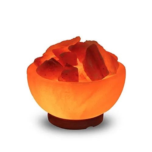 Natural Himalayan Pink Salt Fire Bowl Lamp