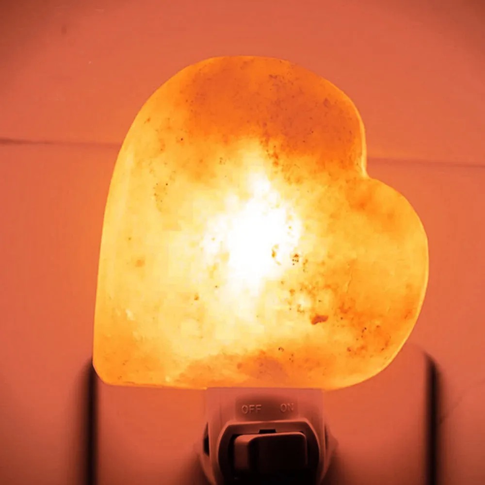 Natural Himalayan Pink Salt Lamp Heart Shape