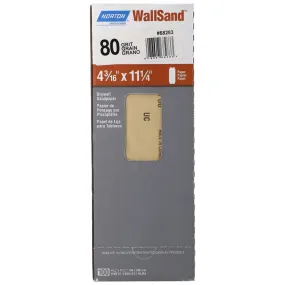 Norton WallSand A221 Coarse Grit Paper Cut Sheets for Drywall and Plaster Finishing