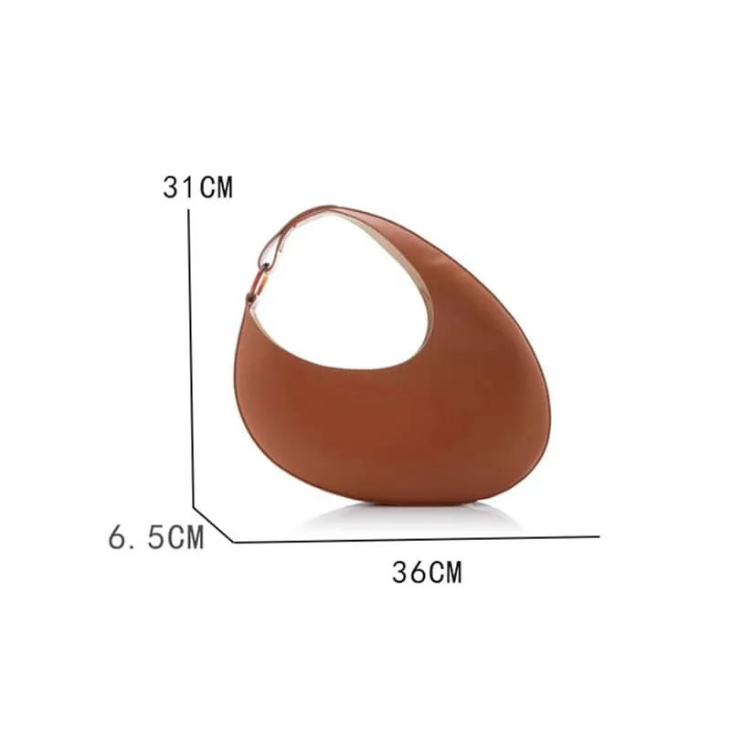 Oval Large Capacity Shoulder Underarm Bag