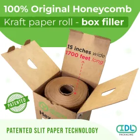 Packing Kraft Paper 15" x 20400" - 1700 ft. in Self-Dispensed Box