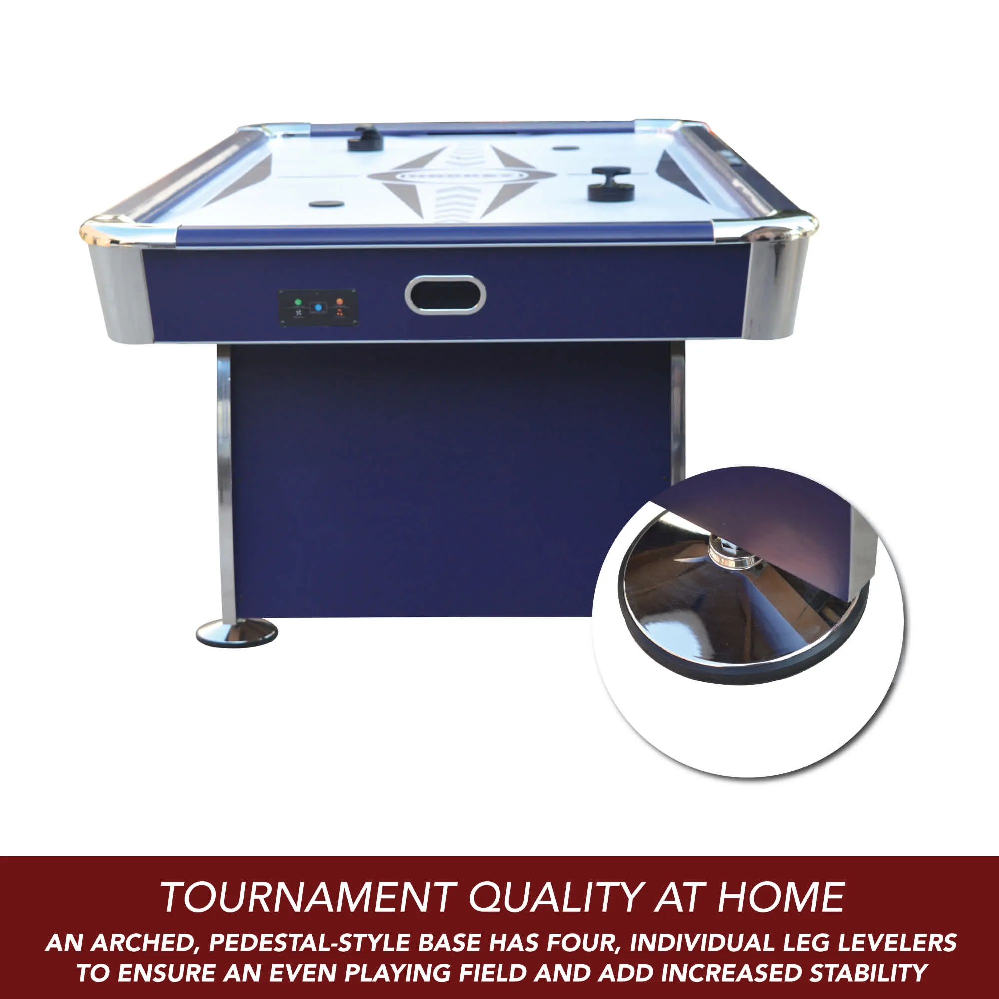 Phantom II 90-in Air Hockey Table with LED Scoring and Lights