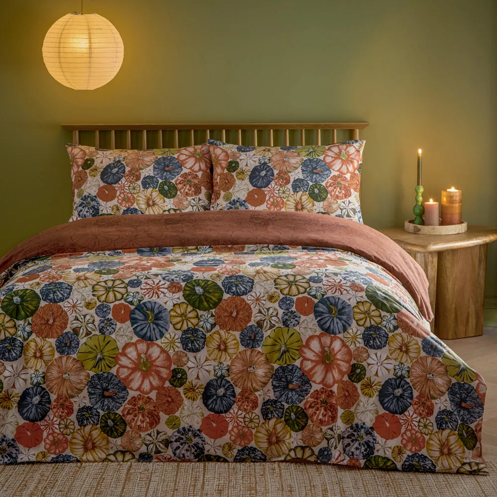 Picking Patch Pumpkin Duvet Cover Set Pecan