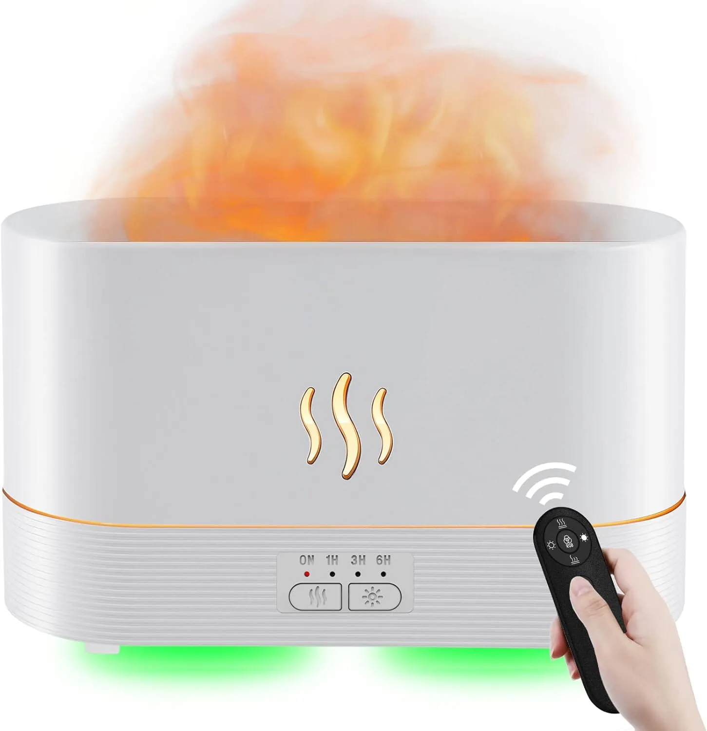 PLWMax™ 300ml 7 Colors 3D Flame Mist Essential Oil Diffuser: Aroma Air Humidifier