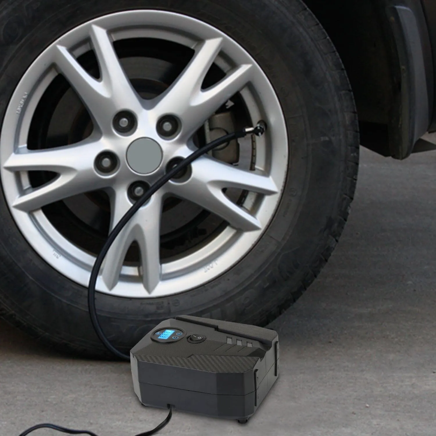 Portable Car Tire Inflator DC 12V Digital Car Air Pump Compressor