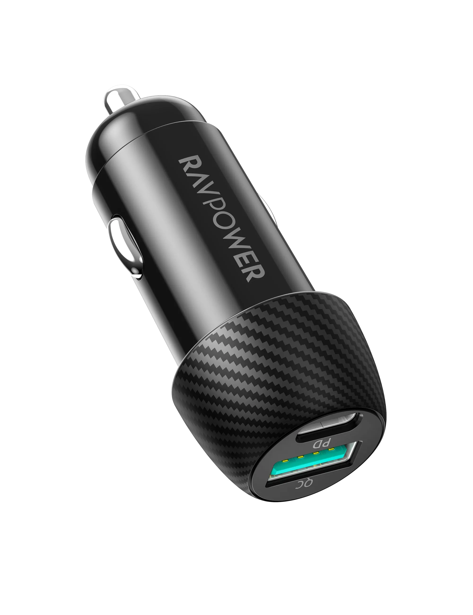 RAVPower VC030 Dual Port USB C Car Charger