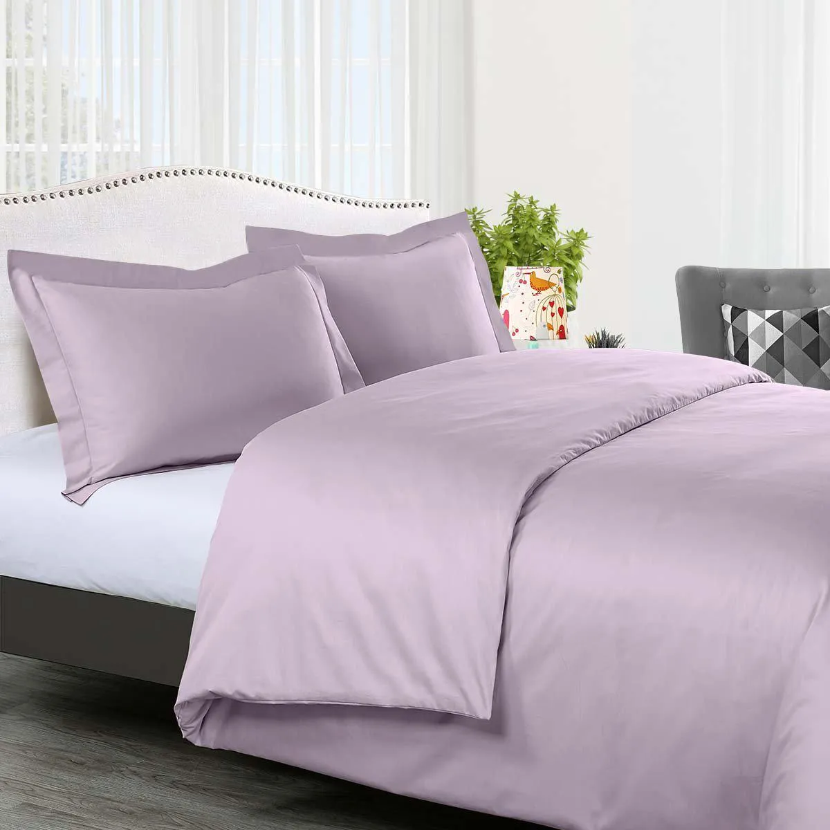 Royal Tradition 300 Thread count 100% Cotton Solid Duvet Cover