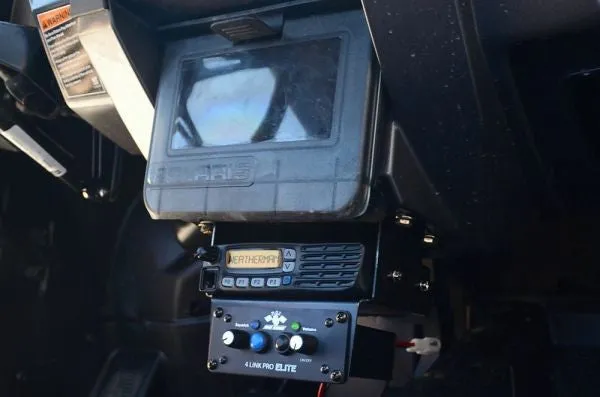 RZR Under Pull Open Box Icom Radio and Intercom Bracket