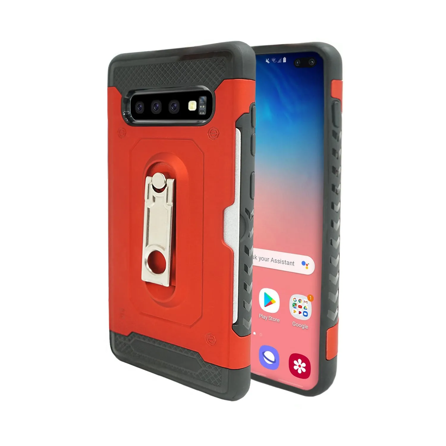 Samsung Galaxy S10 Case - Heavy-Duty, Card Slot, Kickstand