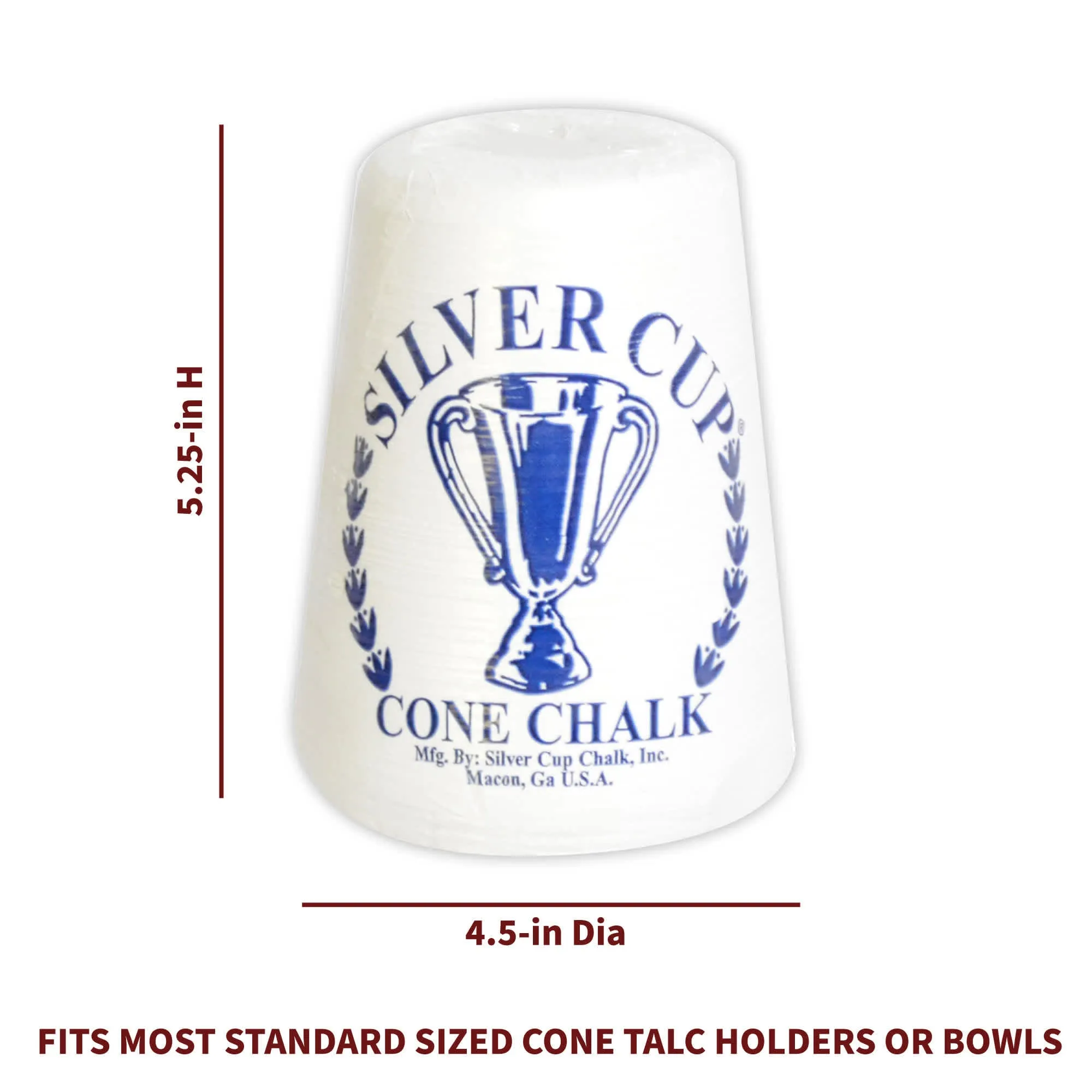 Silver Cup Cone Talc Chalk - Each