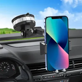 Solid & Durable Car Phone Holder Mount for Dashboard Windshield Long Arm Strong Suction Cell Phone Car Mount