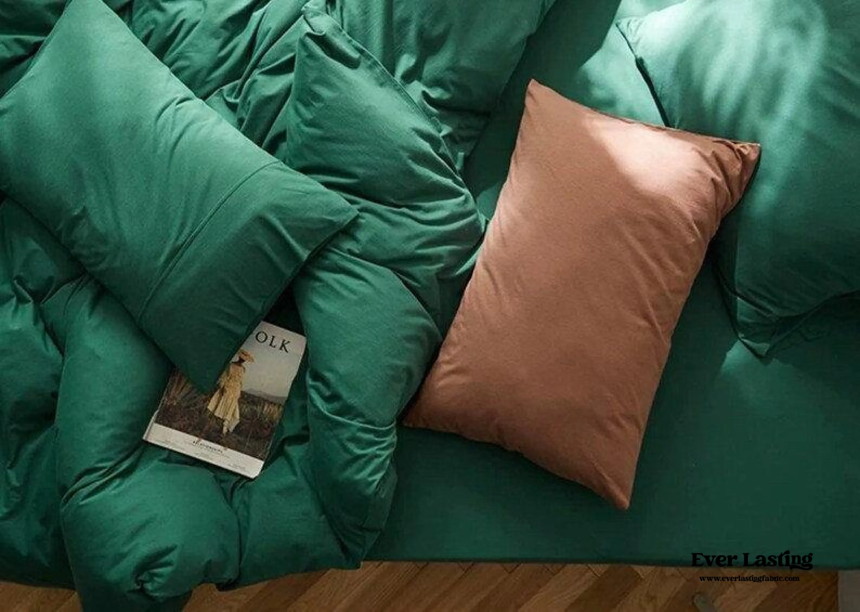 Solid Bedding Set / Forest Green