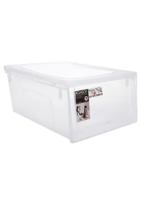 Stackable Shoe Box Hard Case Storage Organizer - Transparent