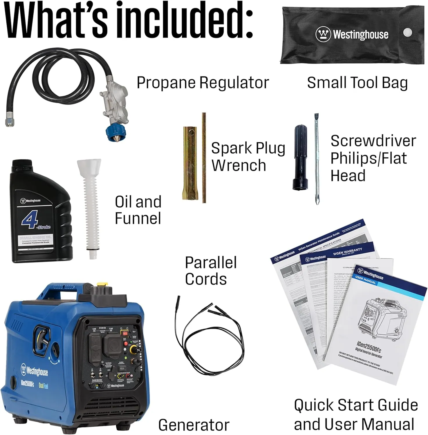 Super Quiet & Lightweight Portable Inverter Generator