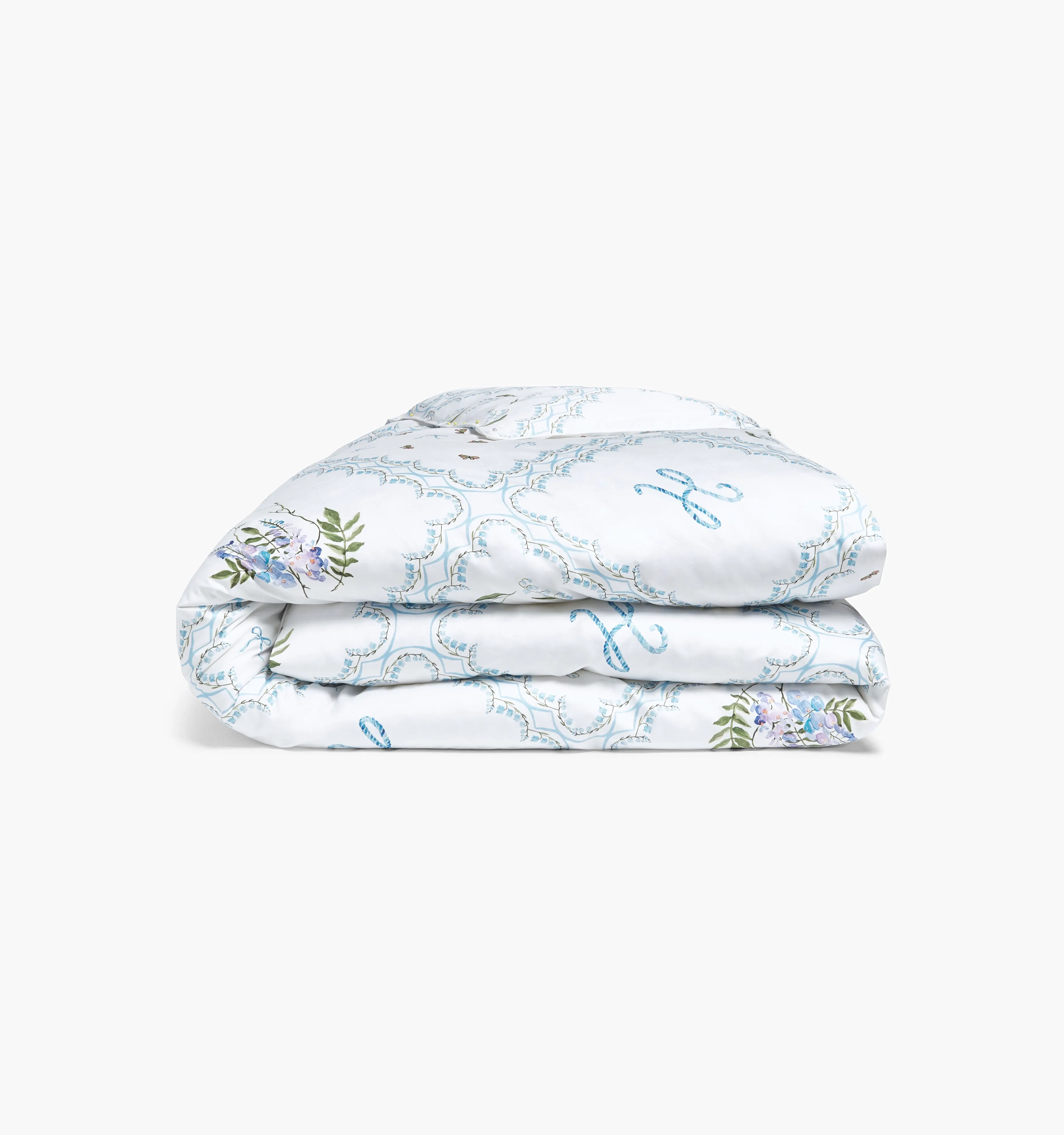 The Duvet Cover - White Floral Patchwork