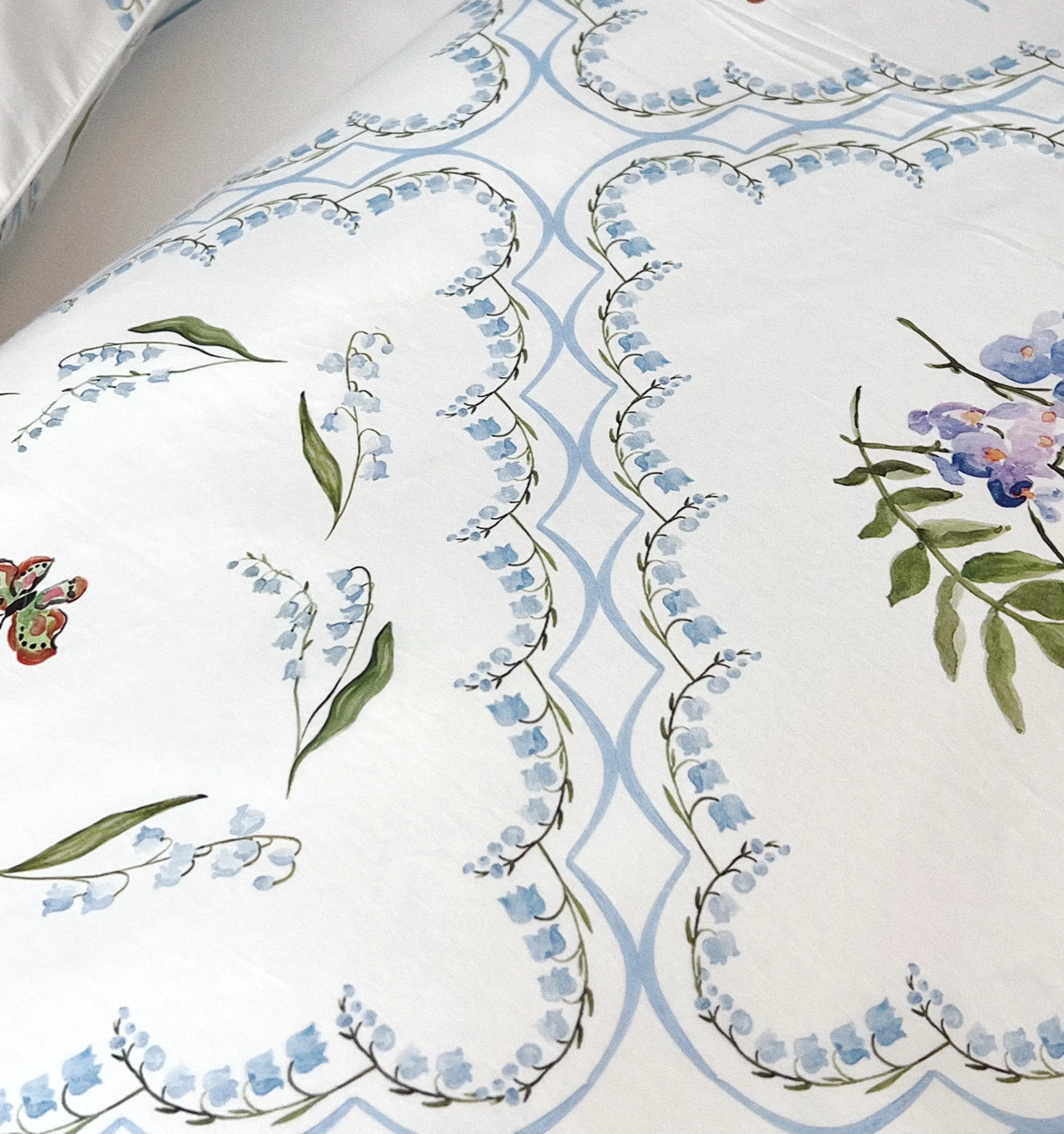 The Duvet Cover - White Floral Patchwork