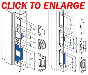 Trine TRN-323478-LCKIT Fire Rated Cylindrical Lock Kit