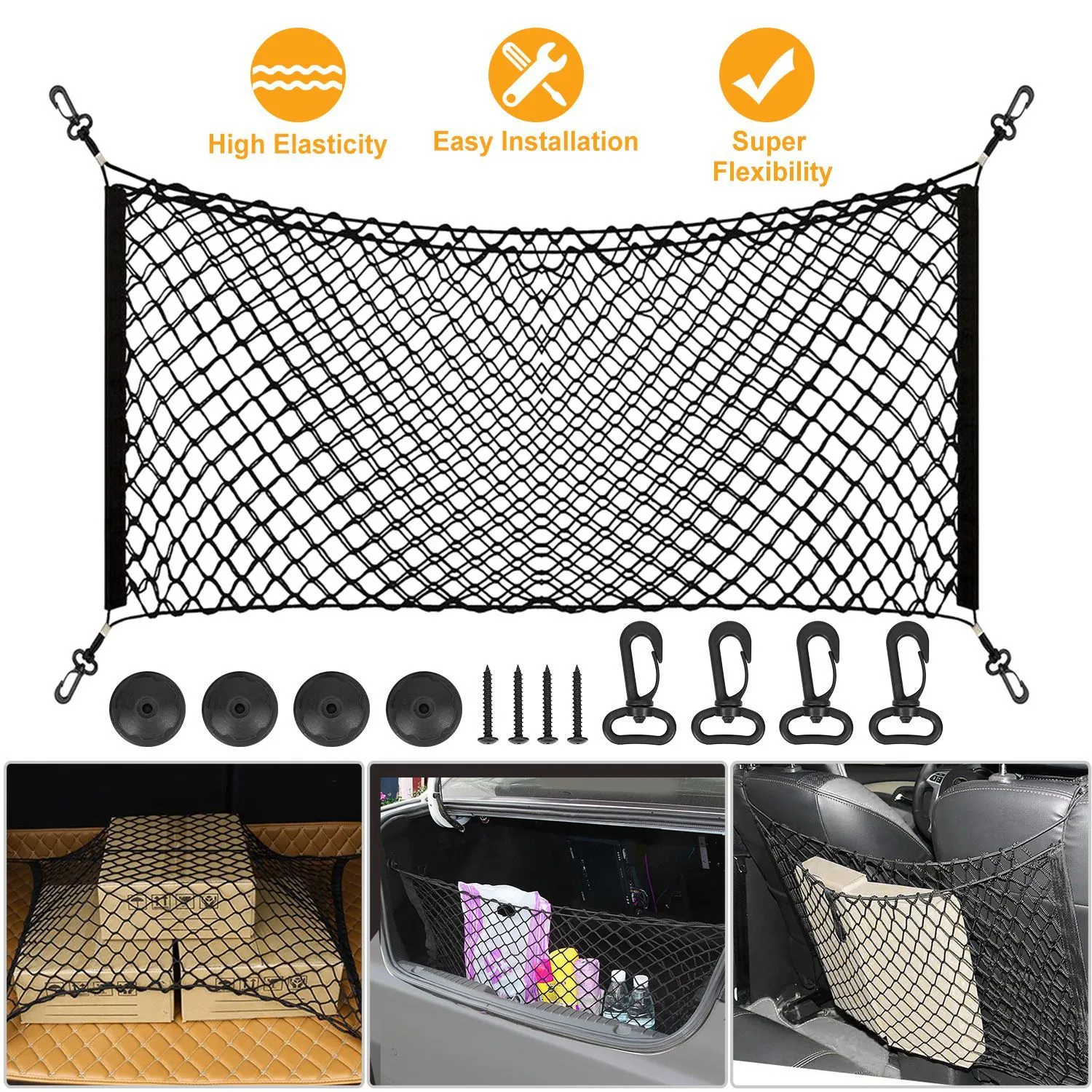 Trunk Cargo Net Stretchable Universal