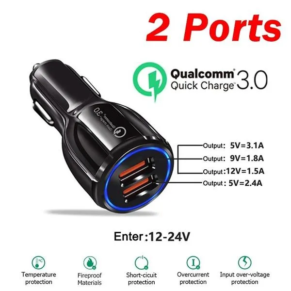 Universal 4 Ports USB Car Charger