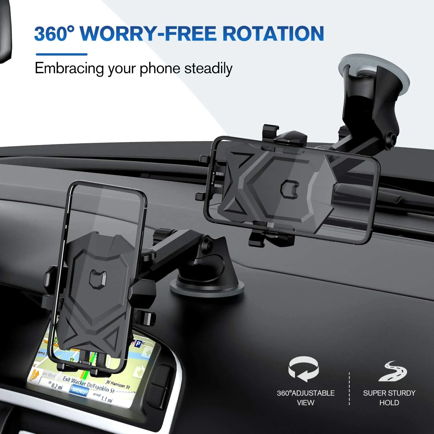 Universal Long Neck Car Mount Holder