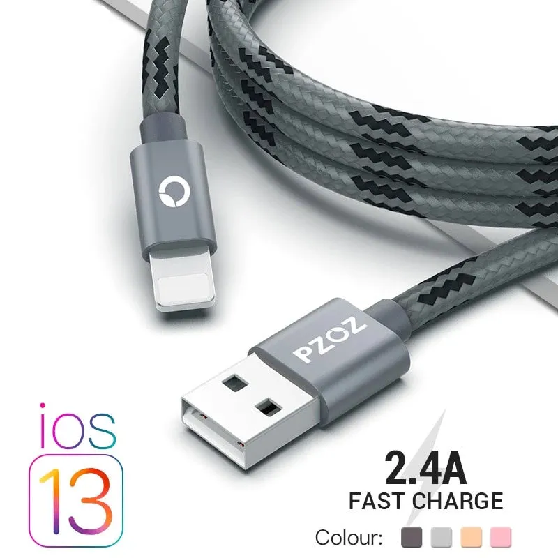 USB cable for iphone cable Xs max Xr X 8 7 6 plus 6s 5 s plus ipad mini fast charging cables mobile phone charger cord data