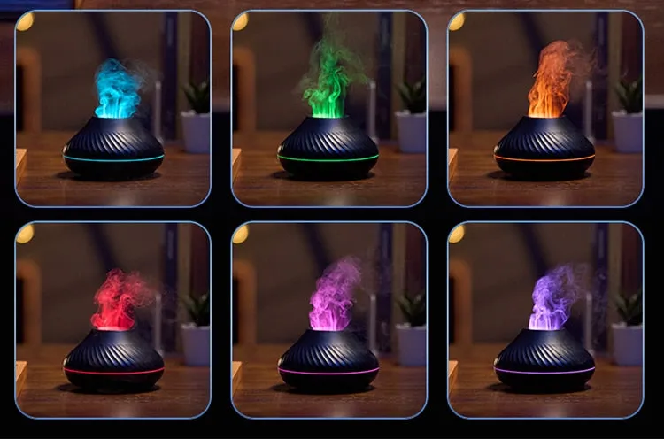 USB Volcanic Aroma Diffuser Essential Oil Lamp Humidifier