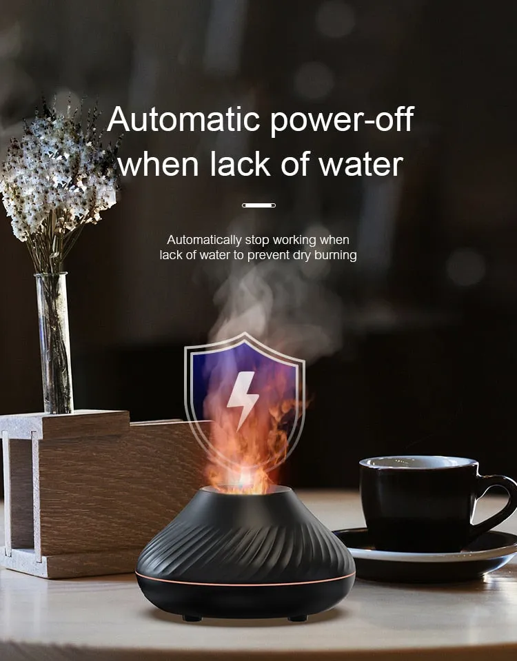 USB Volcanic Aroma Diffuser Essential Oil Lamp Humidifier