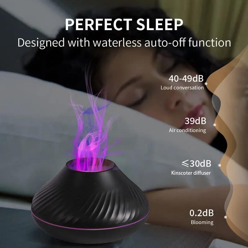 USB Volcanic Aroma Diffuser Essential Oil Lamp Humidifier