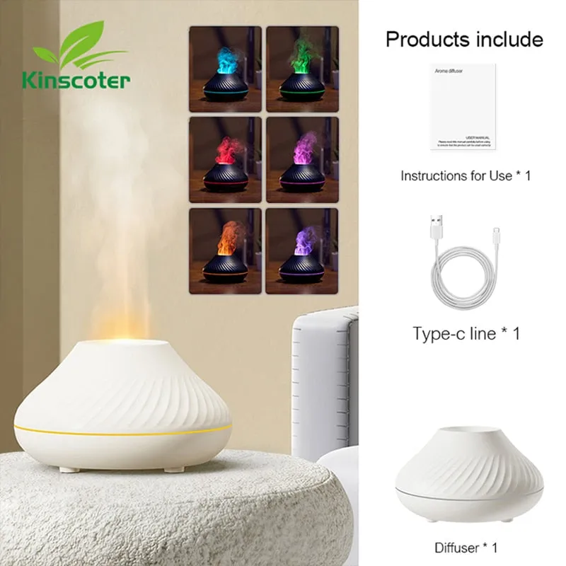 USB Volcanic Aroma Diffuser Essential Oil Lamp Humidifier