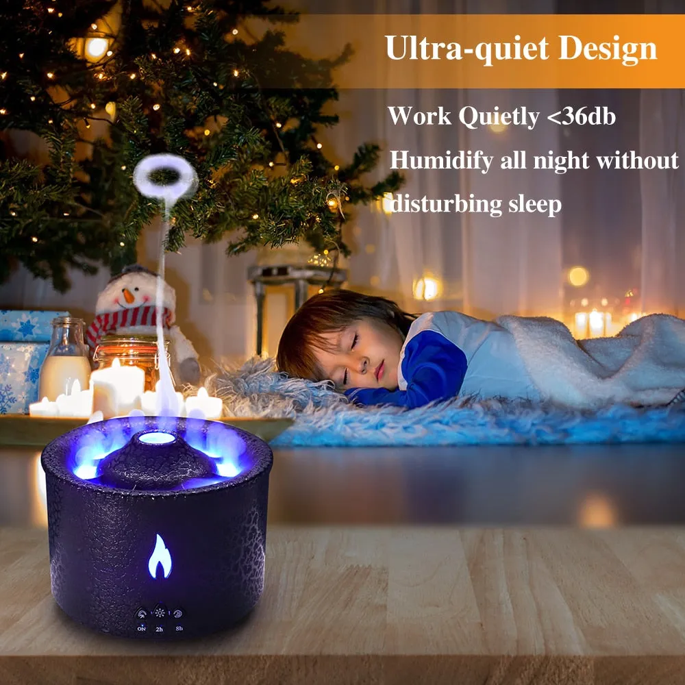 Volcano Humidifier Aroma Essential Oil Diffuser  Mist Maker