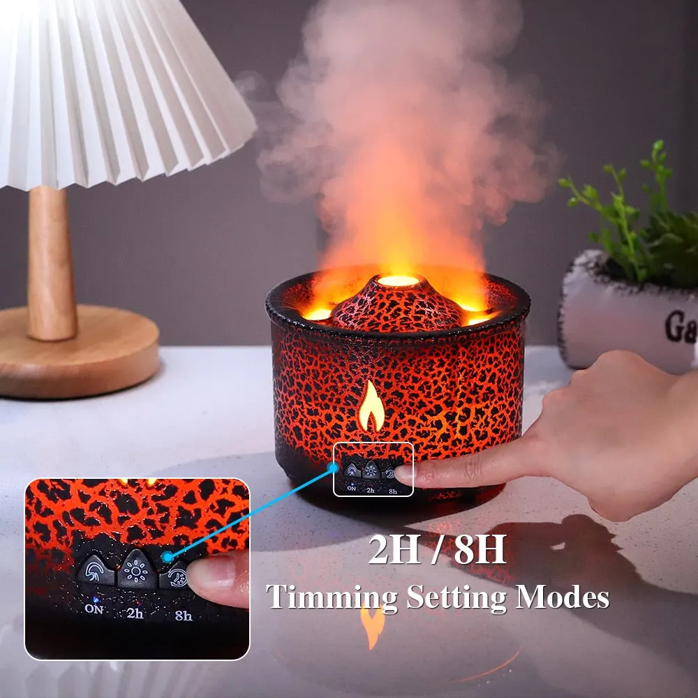 Volcano Humidifier Aroma Essential Oil Diffuser  Mist Maker