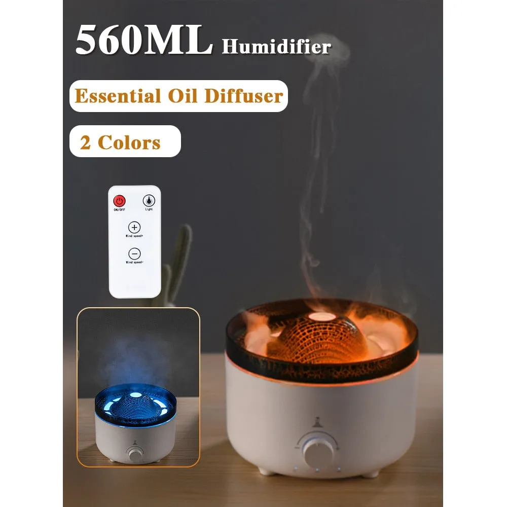 Volcano Humidifier Aroma Essential Oil Diffuser  Mist Maker