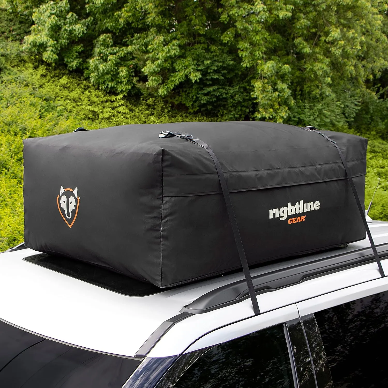 Weatherproof Rooftop Cargo Carrier for Vehicle, Attaches With or Without Roof Rack, 18 Cubic Feet