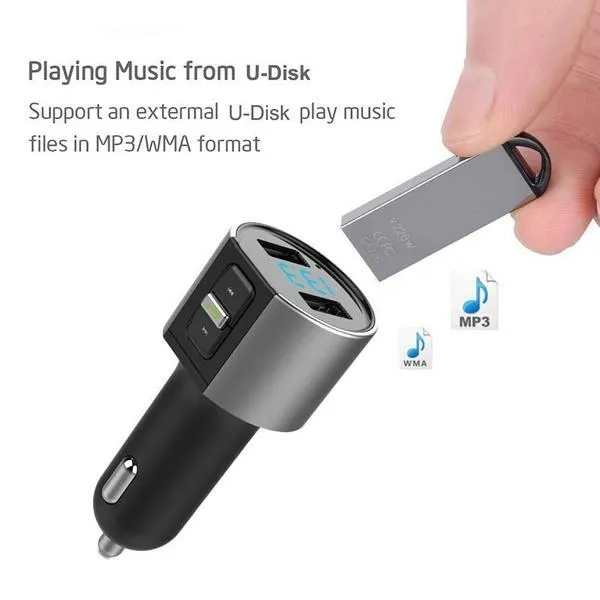 Wireless Car Mp3 FM Transmitter USB Charger