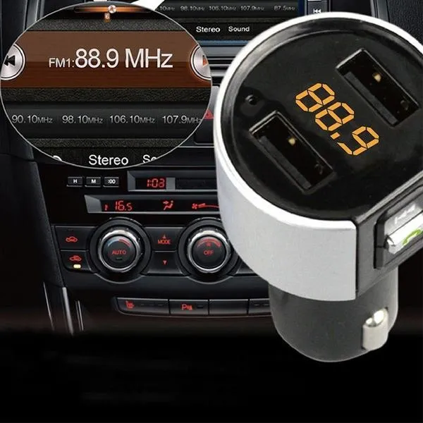 Wireless Car Mp3 FM Transmitter USB Charger