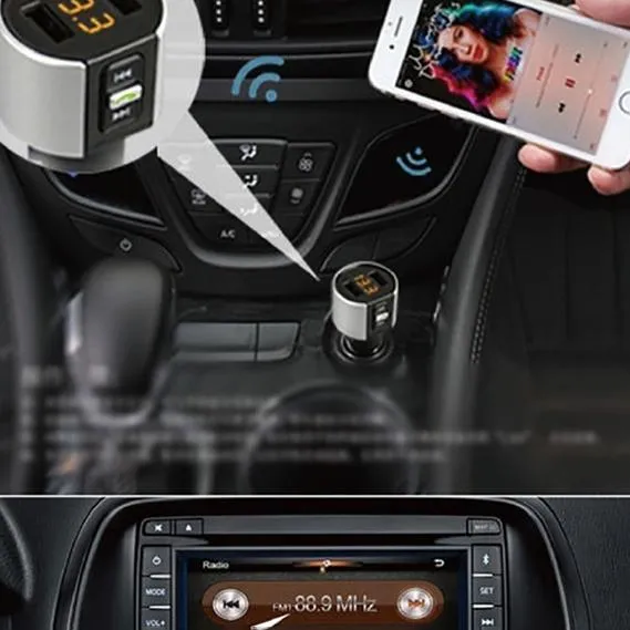 Wireless Car Mp3 FM Transmitter USB Charger