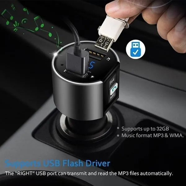 Wireless Car Mp3 FM Transmitter USB Charger