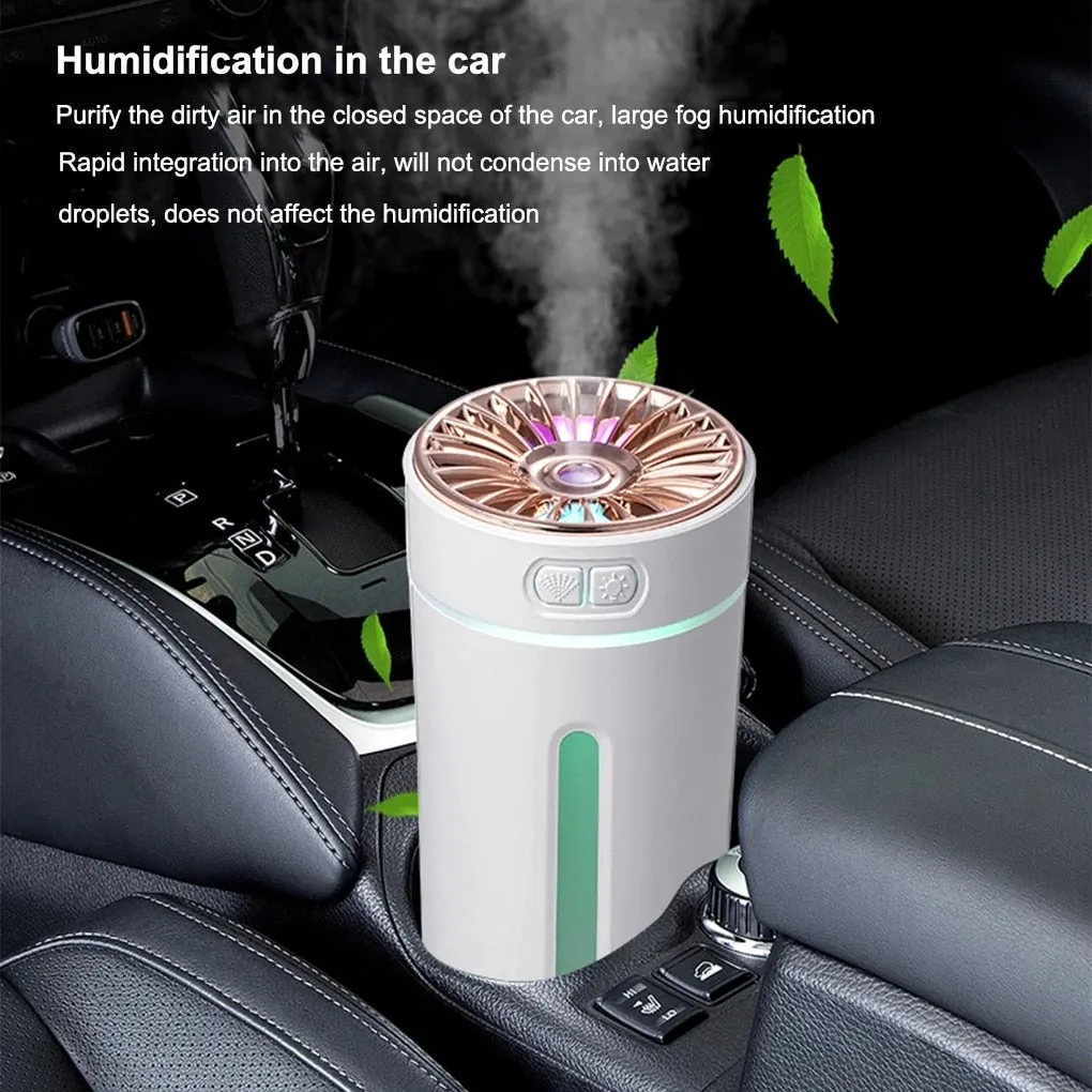 Wireless Ultrasonic Humidifier With Light Car/Home Aroma Diffuser