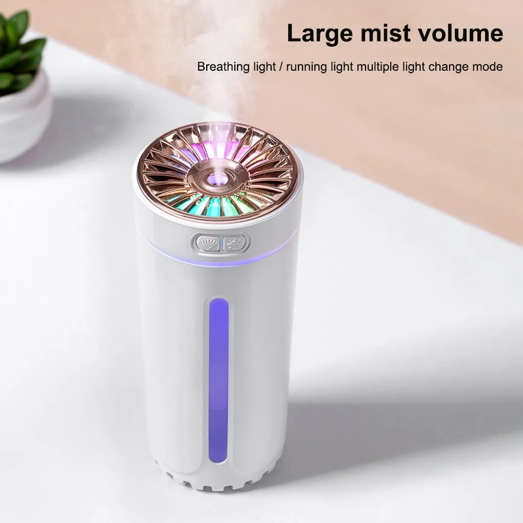 Wireless Ultrasonic Humidifier With Light Car/Home Aroma Diffuser