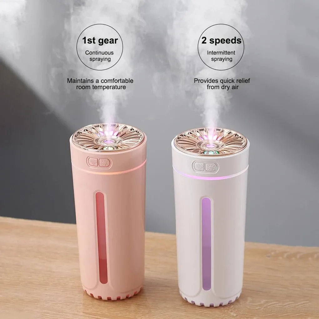 Wireless Ultrasonic Humidifier With Light Car/Home Aroma Diffuser