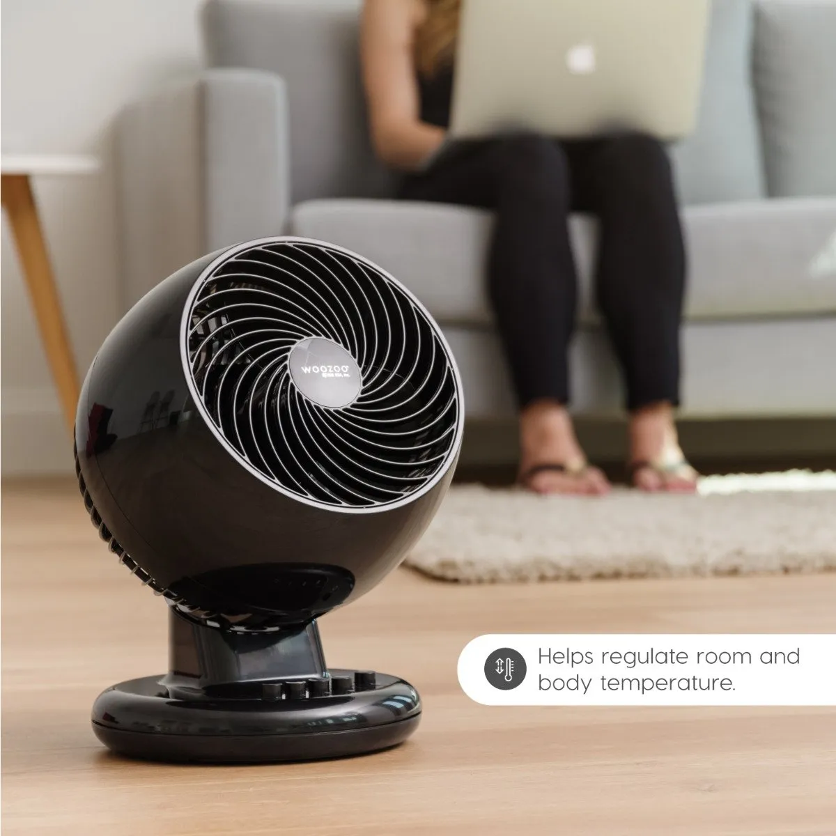 WOOZOO® Turbo Fan Large - Horizontal Oscillation, Vertical Tilt