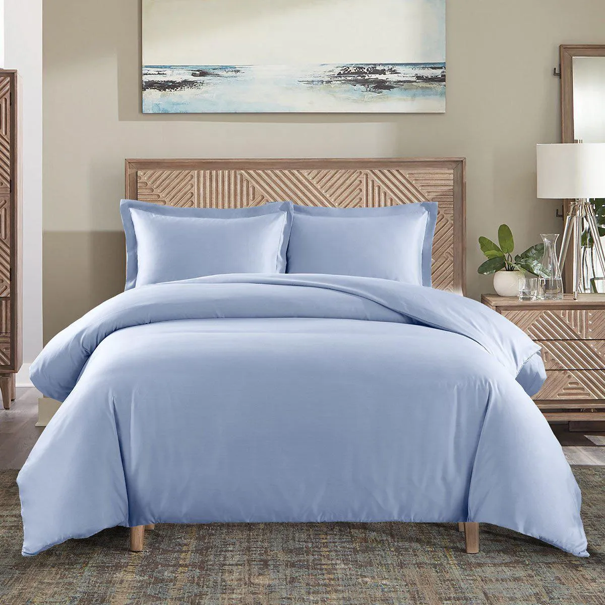 Wrinkle-Free 650 Thread Count Cotton Duvet Cover Sets