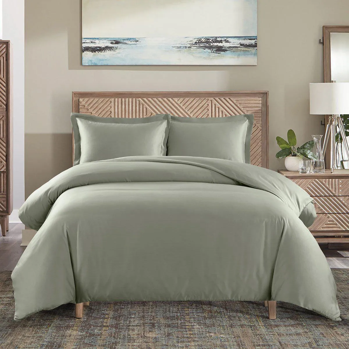 Wrinkle-Free 650 Thread Count Cotton Duvet Cover Sets