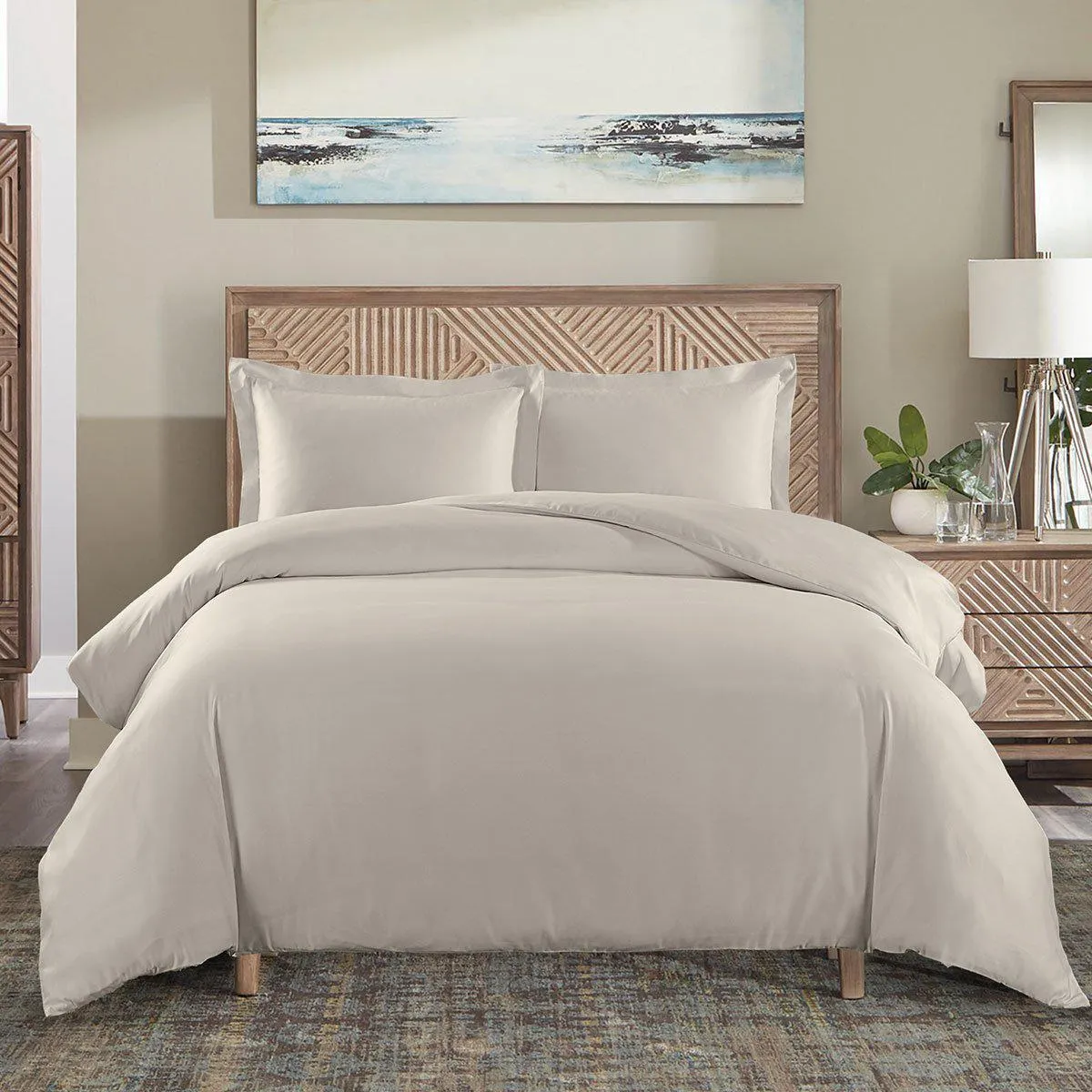 Wrinkle-Free 650 Thread Count Cotton Duvet Cover Sets