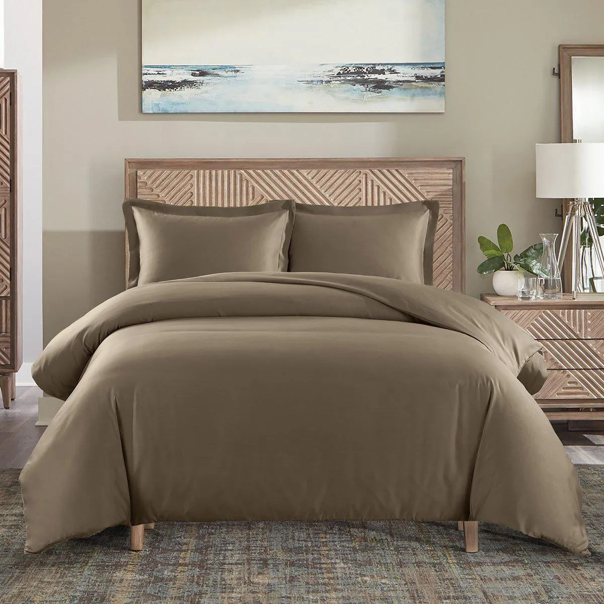 Wrinkle-Free 650 Thread Count Cotton Duvet Cover Sets